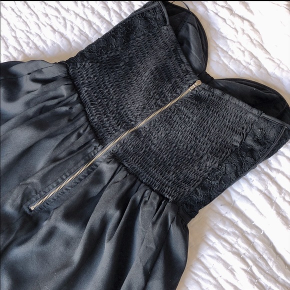 Strapless Black Dress - Picture 3 of 4